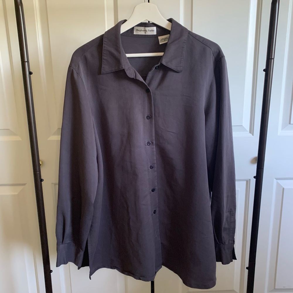 Stephanie Parks Basic Button Down Tunic Matte